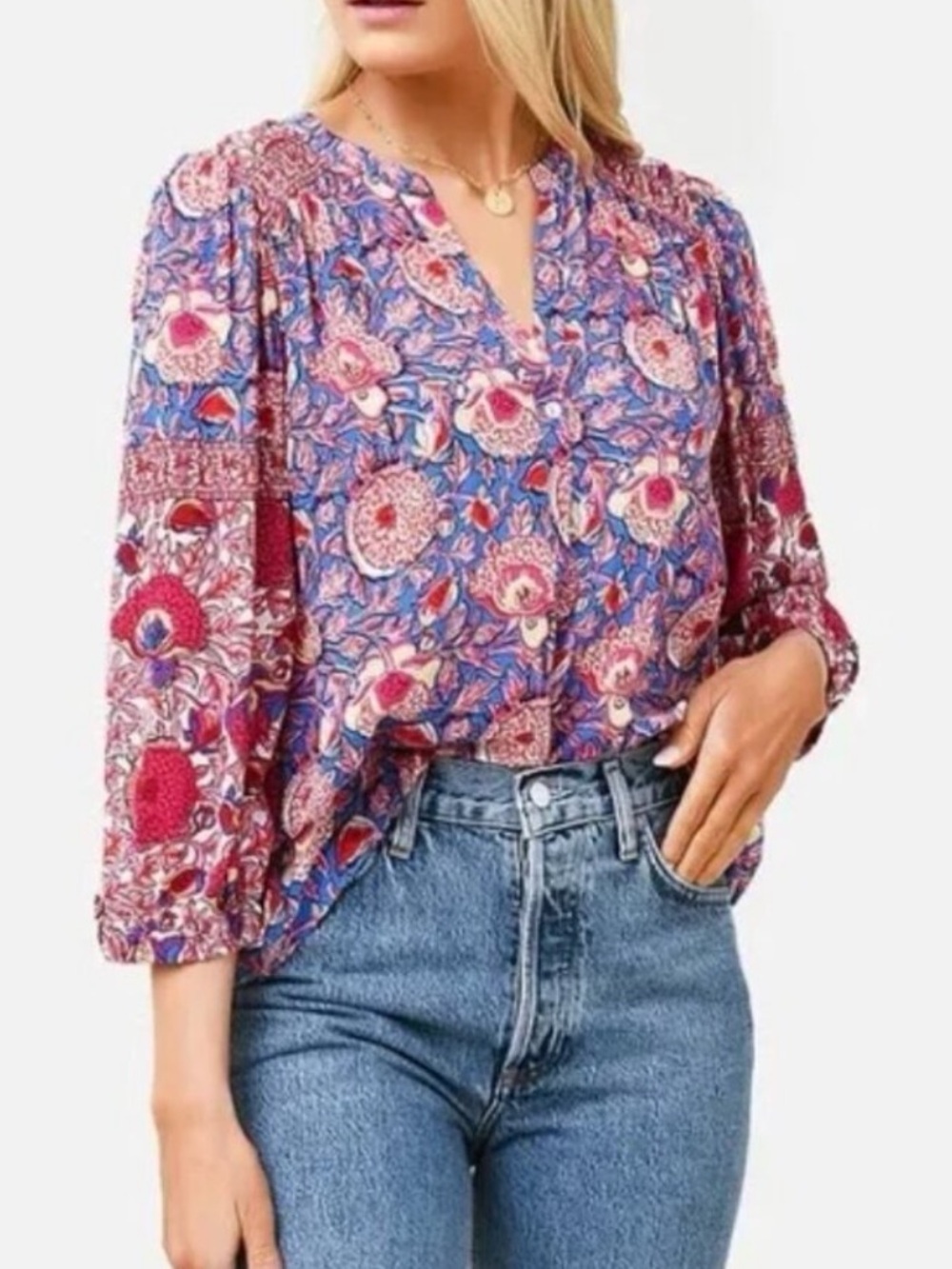 ba&sh VLAD floral top - Picture 10 of 15